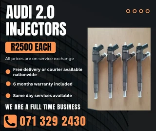 Audi 2.0 Injectors With Warranty Included In