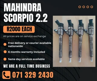 Mahindra Scorpio 2.2 Injectors For Sale With Warranty