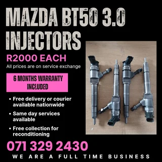 Mazda Bt50 3.0 Diesel Injectors For Sale With