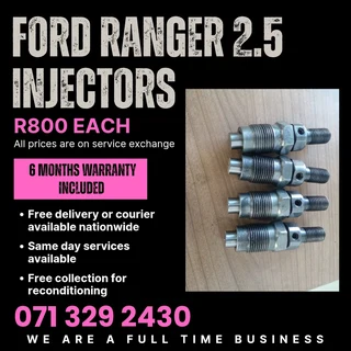 Ford Ranger 2.5 Diesel Injectors For Sale With Warranty