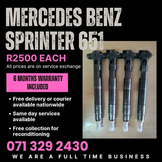 Mercedes Benz Sprinter 651 Injectors For Sale With Warranty