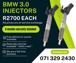 Bmw 3.0 Injectors For Sale With Warranty On