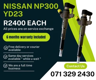 Nissan Np300 2.3 Diesel Injectors For Sale With Warranty