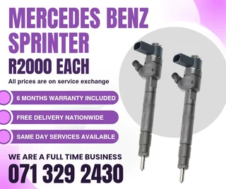 Mercedes Benz Sprinter Injectors For Sale With Warranty