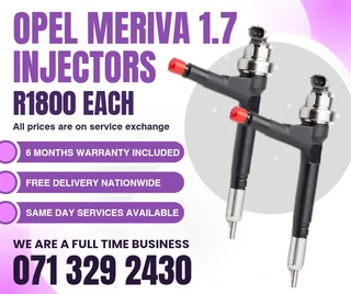 Opel Meriva 1.7 Injectors For Sale With Warranty
