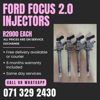Ford Focus 2.0 Injectors For Sale With Warranty