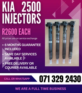 Kia 2500 Diesel Injectors For Sale With Warranty