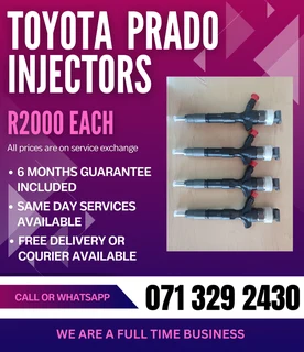 Toyota Prado Diesel Injectors For Sale With Warranty
