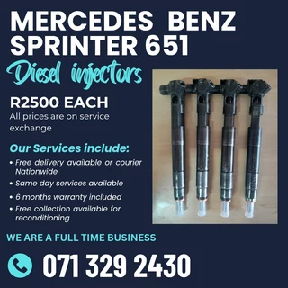 Mercedes Benz Sprinter 651 Diesel Injectors For Sale With Warranty
