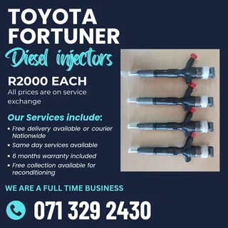 Toyota Fortuner Diesel Injectors For Sale With Warranty