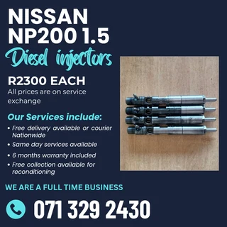 Nissan Np200 1.5 Diesel Injectors For Sale With Warranty On