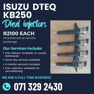 Isuzu Dteq Kb250 Injectors For Sale With Warranty
