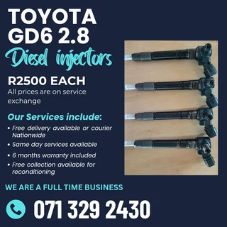Toyota Gd6 2.8 Diesel Injectors For Sale With Warranty