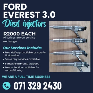 Ford Everest 3.0 Diesel Injectors For Sale With Warranty