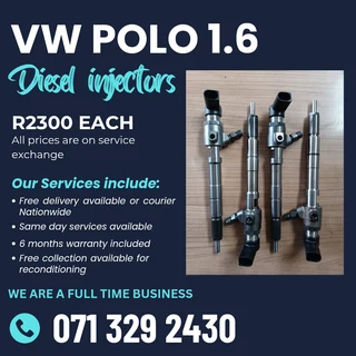 Vw Polo 1.6 Diesel Injectors For Sale With Warranty