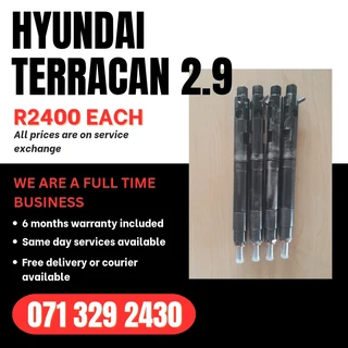 Hyundai Terracan 2.9 Injectors For Sale With Warranty