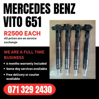 Mercedes Benz Vito 651 Diesel Injectors For Sale With Warranty