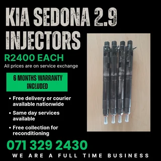 Kia Sedona 2.9 Injectors For Sale With Warranty