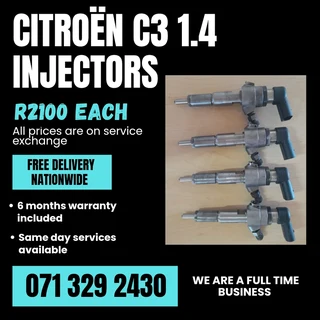 Citroën C3 1.4 Diesel Injectors For Sale With Warranty