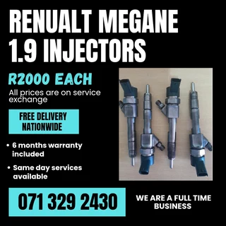 Renualt Megane 1.9 Injectors For Sale With Warranty