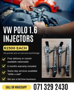 Vw Polo 1.6 Diesel Injectors For Sale With Warranty