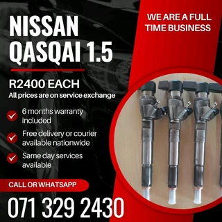 Nissan Qasqai 1.5 Diesel Injectors For Sale With Warranty