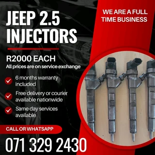 Jeep 2.5 Injectors For Sale With Warranty