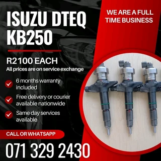 Isuzu Dteq Kb250 Injectors For Sale With Warranty