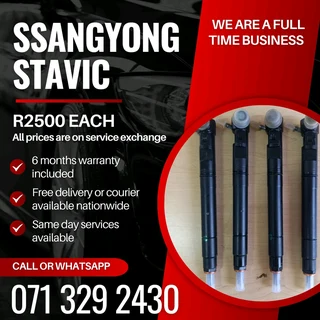 Ssangyong Stavic 2.0 Injectors For Sale With Warranty