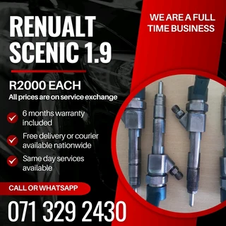 Renualt Scenic 1.9 Injectors For Sale With Warranty