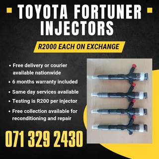 Toyota Fortuner Diesel Injectors For Sale With Warranty