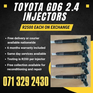 Toyota Gd6 2.4 Diesel Injectors For Sale With Warranty