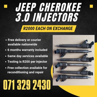 Jeep Cherokee 3.0 Diesel Injectors For Sale With Warranty