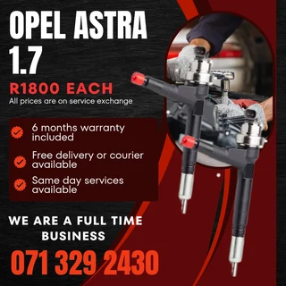 Opel Astra 1.7 Injectors For Sale With Warranty