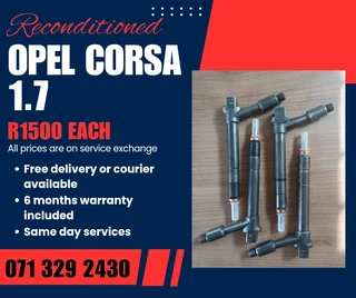Opel Corsa 1.7 Injectors For Sale With Warranty On
