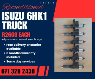 Isuzu 6hk1 Truck Injectors For Sale With Warranty