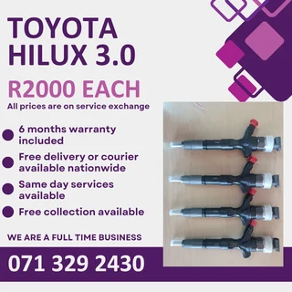 Toyota Hilux 3.0 Injectors For Sale With Warranty