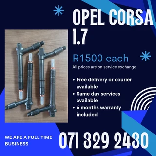 Opel Corsa 1.7 Injectors For Sale With Warranty