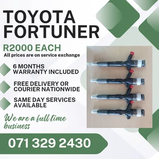 Toyota Fortuner Diesel Injectors For Sale With Warranty