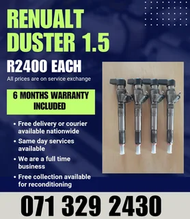 Renualt Duster 1.5 Diesel Injectors For Sale With Warranty