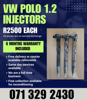 Vw Polo 1.2 Diesel Injectors For Sale With Warranty On