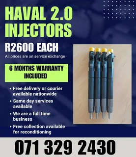 Haval 2.0 Injectors For Sale With Warranty