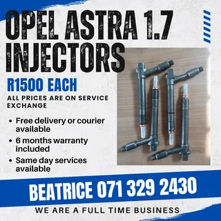 Opel Astra 1.7 Injectors For Sale With Warranty On