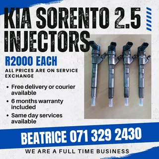 Kia Sorento 2.5 Diesel Injectors For Sale With Warranty