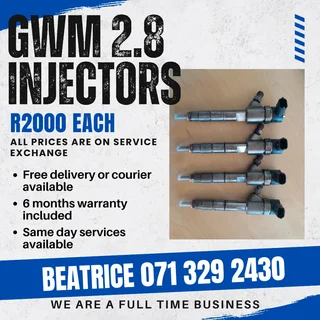 Gwm 2.8 Injectors For Sale With Warranty On