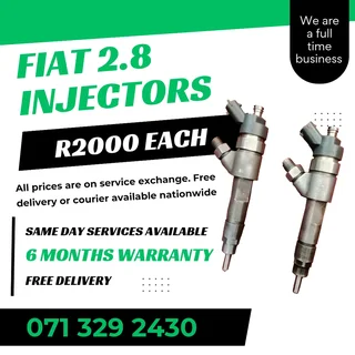 Fiat 2.8 Injectors For Sale With Warranty