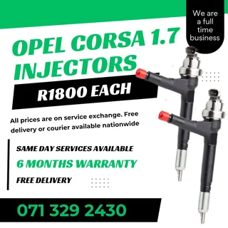 Opel Corsa 1.7 Injectors For Sale With Warranty