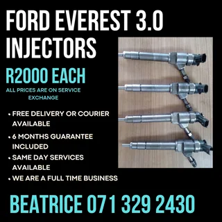 Ford Everest 3.0 Diesel Injectors For Sale With Warranty