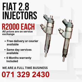 Fiat 2.8 Injectors For Sale With Warranty