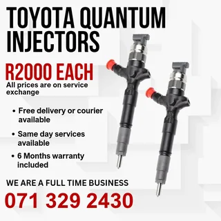 Toyota Quantum Injectors For Sale With Warranty